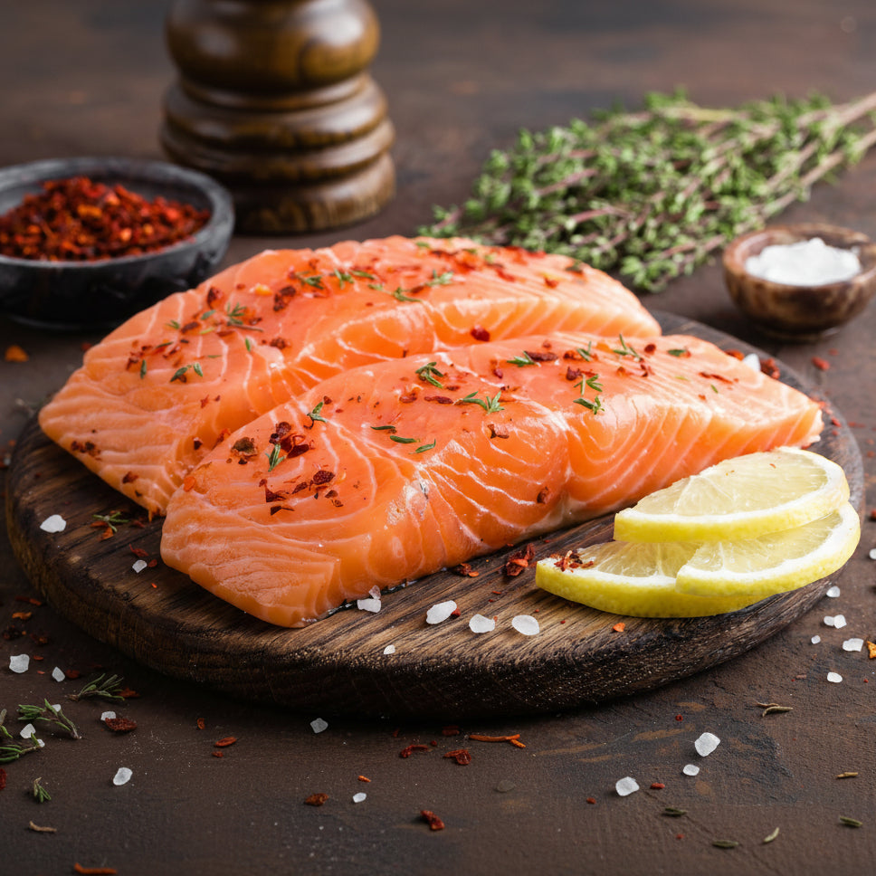 Salmon Premium porción, sellado al vacio (kg)