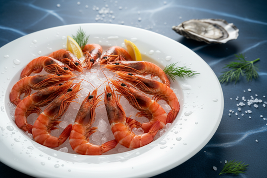 Camarones gamba frescos