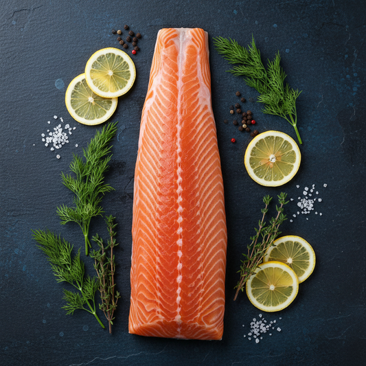 Filete de Salmón Entero sin Piel