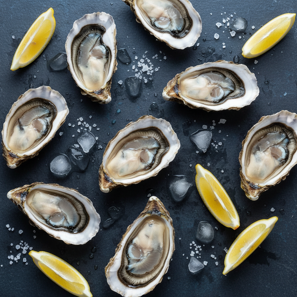 Ostras en Media Concha